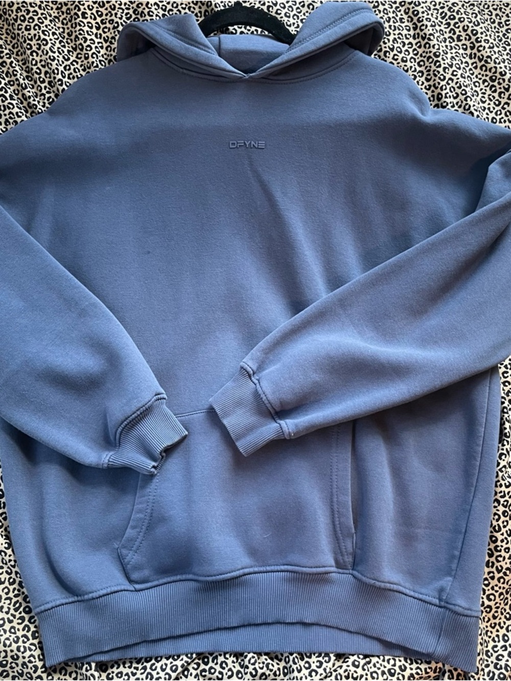 DFYNE Women's Hoodie in Dusty Blue